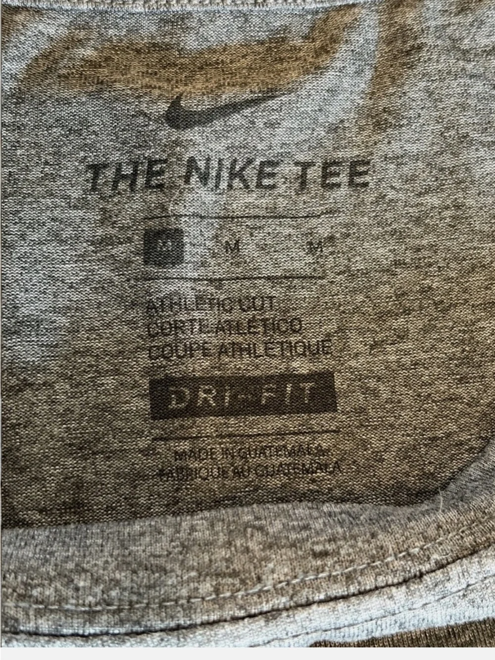 Nike Dri-Fit long sleeve black / gray size Med mens training shirt lot